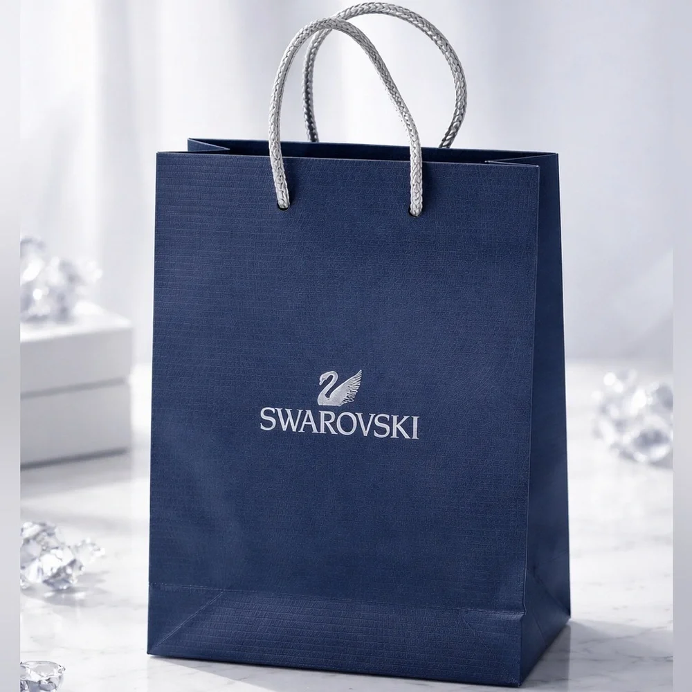 Swarovski Dark Blue Luxury Bag